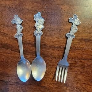 Micky and Minnie Spoons and fork